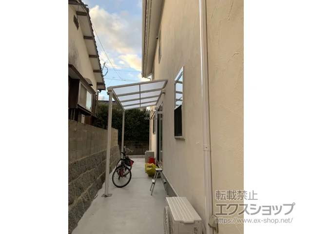 佐賀県唐津市のYKKAPのテラス屋根 ヴェクターテラス F型 テラスタイプ 単体 積雪～20cm対応 施工例