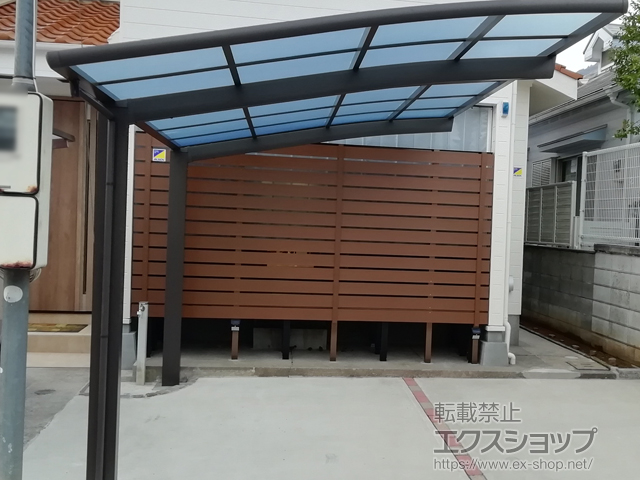 長崎県長崎市ののカーポート ネスカR (ラウンドスタイル) 積雪〜20cm対応 施工例