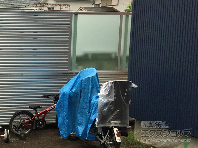 ののフェンス・柵 シンプレオフェンス13型 ルーバータイプ＋シンプレオフェンスP1型 パネルタイプ 施工例