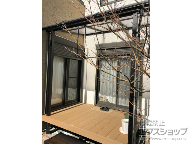 千葉県白井市ののテラス屋根 ヴェクターテラス R型 テラスタイプ 単体 積雪〜20cm対応 施工例