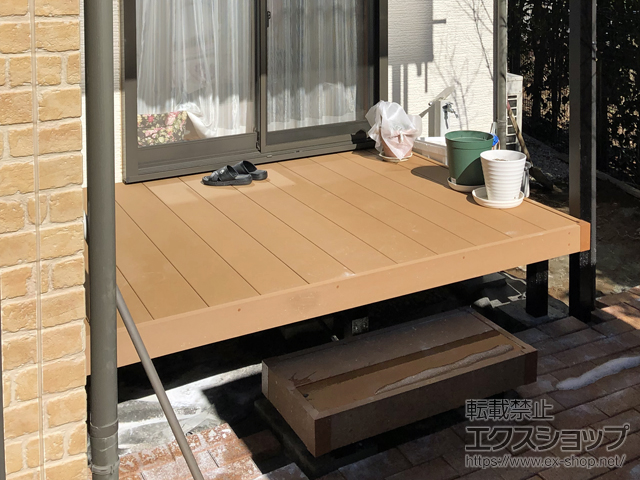 千葉県白井市ののウッドデッキ リウッドデッキ 200 施工例