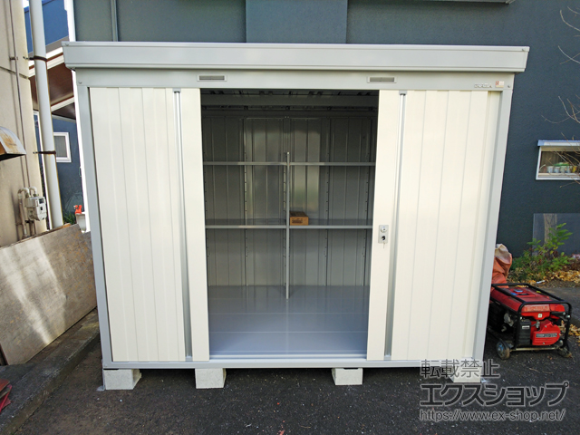 東京都八王子市のの物置・屋外倉庫 ネクスタ 一般型 2630×1790×2020 NXN-50S-【FW】 施工例