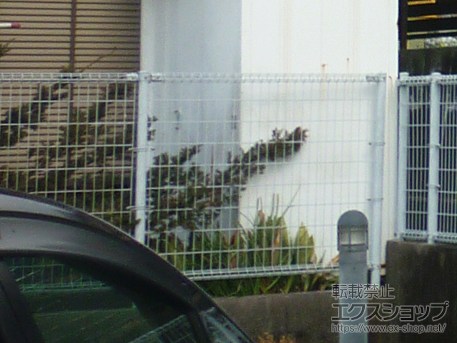 福岡県みやま市ののフェンス・柵 ハイグリッドフェンスUF8型 フリーポールタイプ 施工例