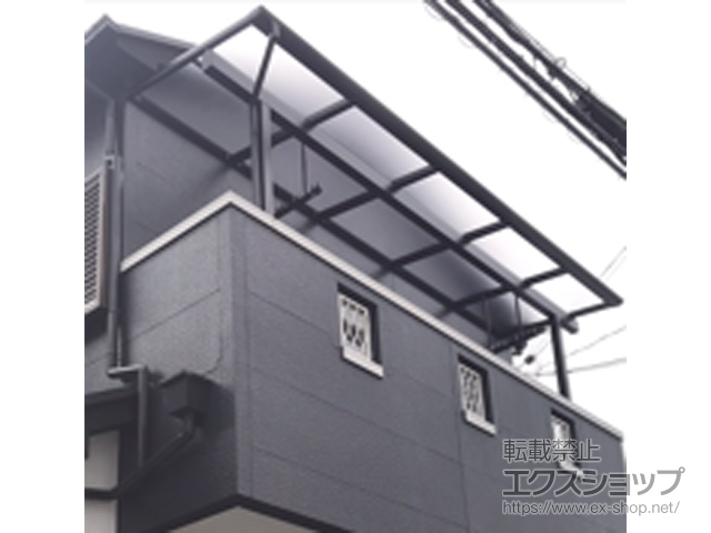 大阪府池田市ののバルコニー・ベランダ屋根 ヴェクターテラス F型 屋根タイプ 単体 積雪〜20cm対応 施工例
