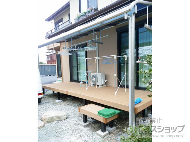 熊本県宇城市ののウッドデッキ リウッドデッキ 200 施工例