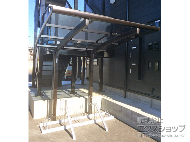 神奈川県海老名市ののサイクルポート・駐輪場 プレシオスポート ミニ 積雪〜20cm対応 施工例