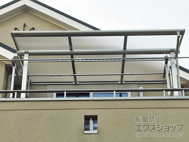 埼玉県越谷市ののバルコニー・ベランダ屋根 ヴェクターテラス F型 屋根タイプ 単体 積雪〜20cm対応 施工例