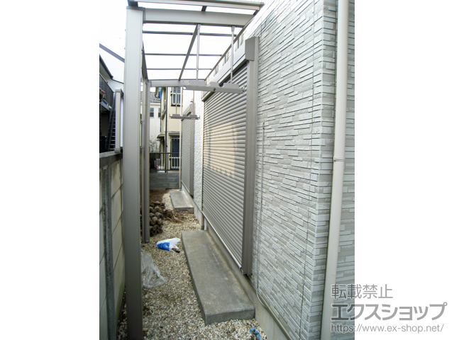 埼玉県志木市ののテラス屋根 フーゴF 独立テラスタイプ 単体 積雪〜20cm対応 施工例