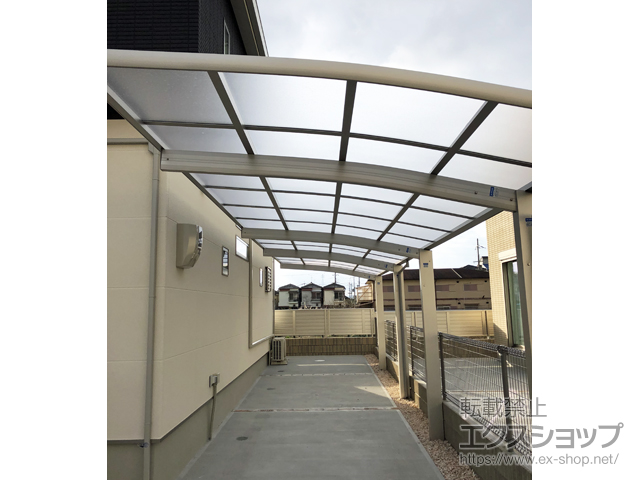 大阪府枚方市ののカーポート レイナポートグラン 縦連棟　積雪〜20cm対応 施工例