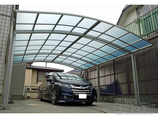 静岡県浜松市ののカーポート レイナツインポートグラン 延長　積雪〜20cm対応 施工例