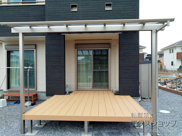 埼玉県羽生市ののウッドデッキ リウッドデッキ 200 施工例