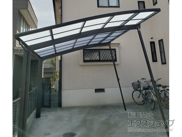 東京都稲城市ののカーポート ネスカR 積雪〜20cm対応 台風補償付 施工例
