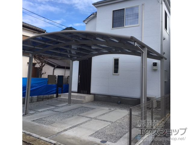 埼玉県上尾市ののカーポート レイナツインポートグラン　積雪〜20cm対応 施工例