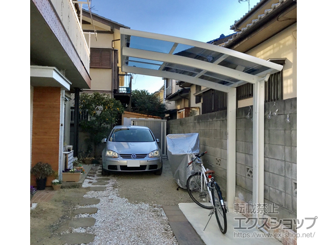 千葉県柏市ののサイクルポート・駐輪場 レイナポートグランミニ 積雪〜20cm対応 施工例