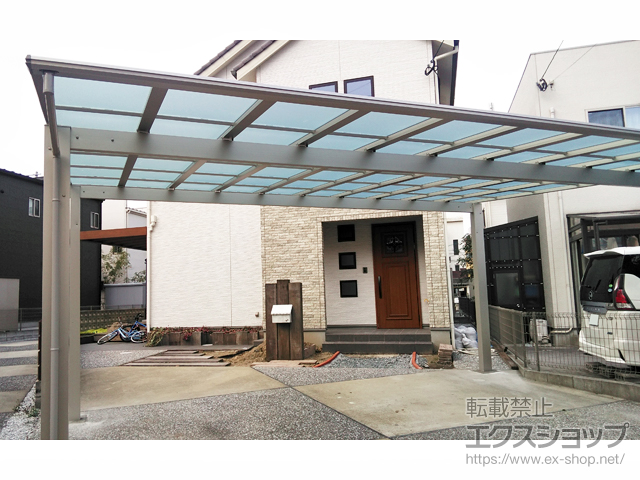 福岡県北九州市ののカーポート エフルージュ ツイン 積雪〜20cm対応 施工例