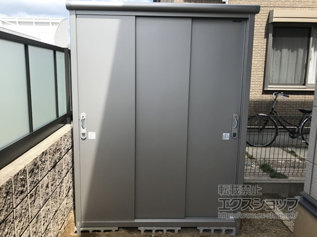 大阪府泉佐野市のの物置・屋外倉庫 エスモ 一般型(ESE-1507A-SS) 施工例