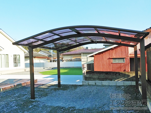 宮崎県小林市ののカーポート レイナツインポートグラン　積雪〜20cm対応 施工例