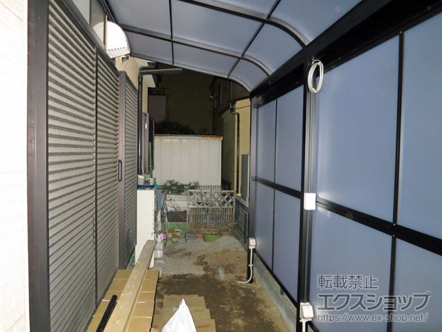 東京都八王子市ののテラス屋根 スピーネ R型 1500 テラスタイプ 単体 積雪〜50cm対応 施工例