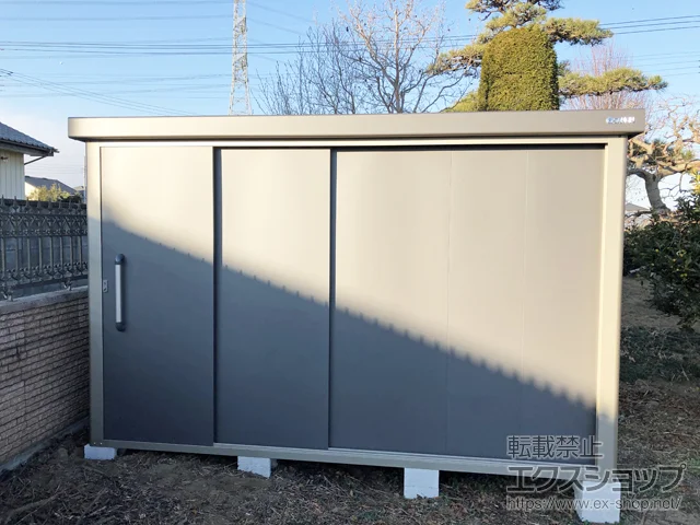 群馬県太田市のサンキンの物置・収納・屋外倉庫 エスケーエイト SK8-180 一般型 3000×2000×1940 SK8-180-GK 施工例
