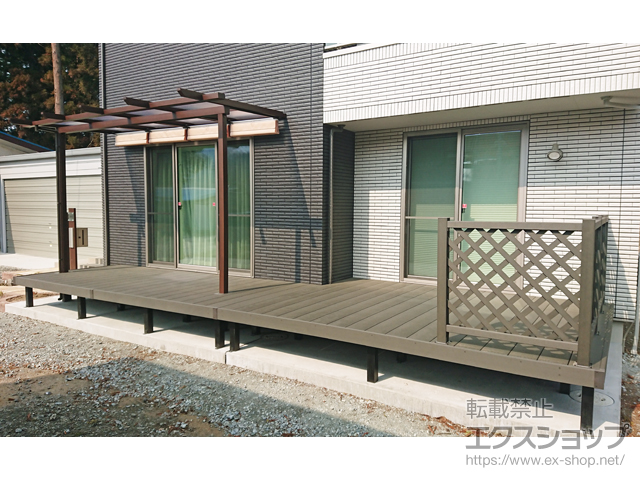 福島県南相馬市ののウッドデッキ リウッドデッキ 200 施工例