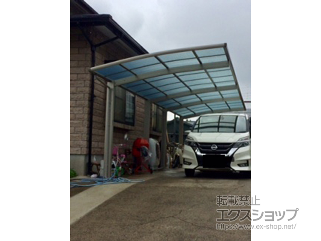 熊本県合志市ののカーポート レイナポートグラン 縦連棟　積雪〜20cm対応 施工例