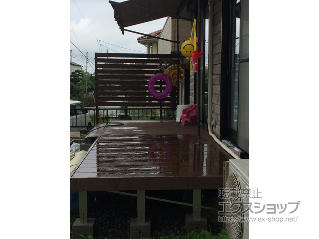 熊本県合志市ののウッドデッキ リウッドデッキ 200 施工例