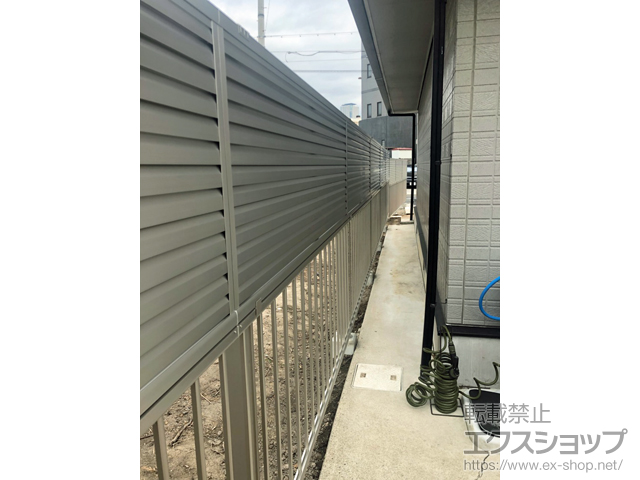 愛知県名古屋市ののフェンス・柵 ミエッタフェンス 防犯たて格子タイプ 施工例