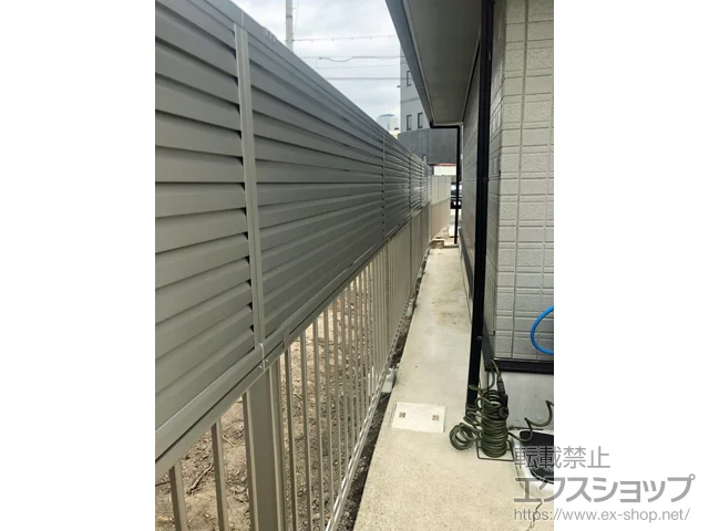 愛知県名古屋市ののフェンス・柵・塀 ミエッタフェンス 防犯たて格子タイプ 施工例