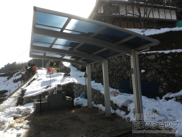 広島県山県郡北広島町ののカーポート レイナポートグラン50 積雪〜50cm対応 施工例