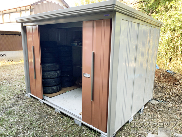 滋賀県甲賀市のの物置・屋外倉庫 Mr.ストックマンダンディ 一般型 2900×2290×2110（ND-2922） ND-2922-T 施工例