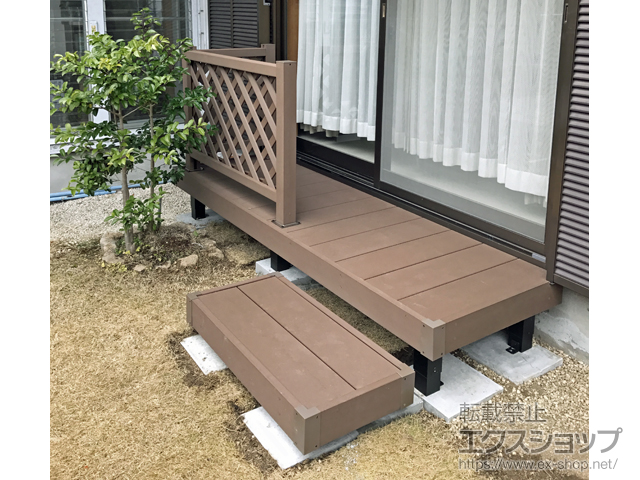 兵庫県宝塚市ののウッドデッキ リウッドデッキ 200 施工例