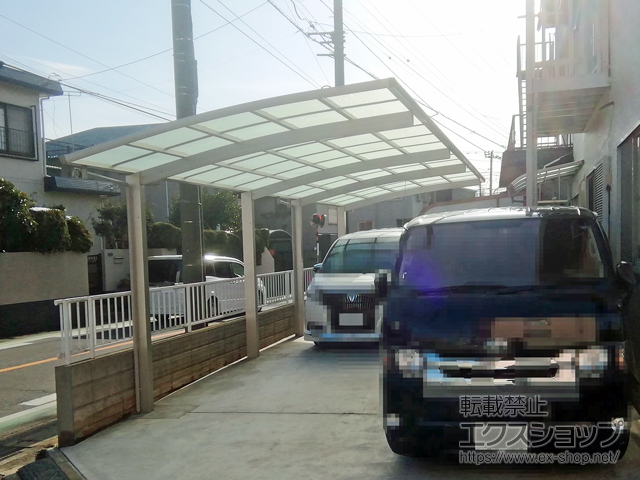 千葉県千葉市ののカーポート レイナポートグラン 縦連棟 積雪〜20cm対応 施工例