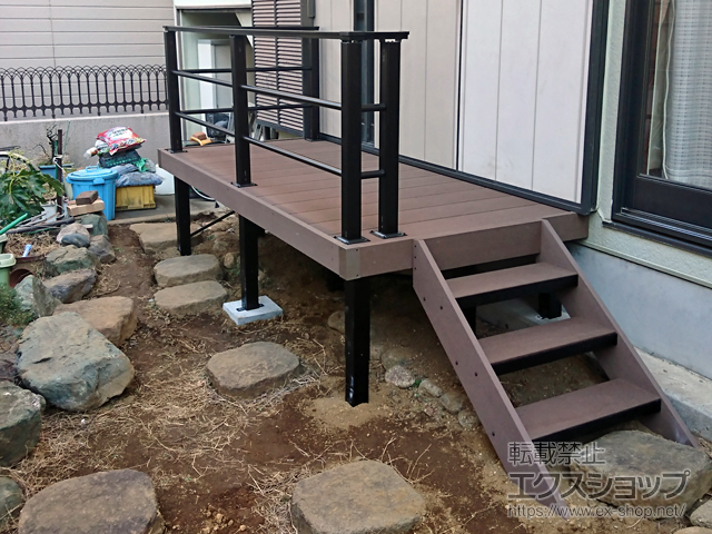 埼玉県川口市ののウッドデッキ リウッドデッキ 200 施工例