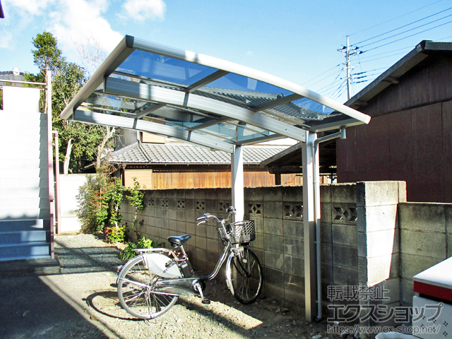 群馬県前橋市ののサイクルポート・駐輪場 プレシオスポート ミニ 積雪〜20cm対応 施工例