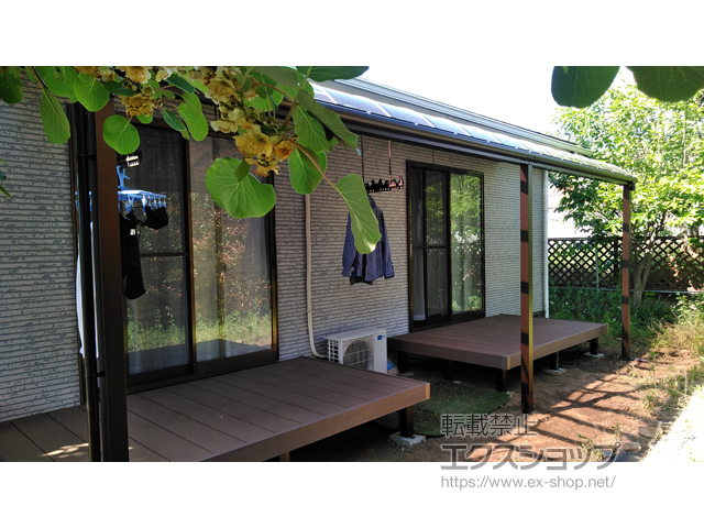 山梨県北杜市ののウッドデッキ マージウッドデッキ 施工例