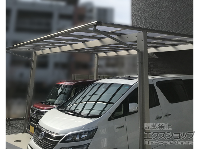 兵庫県神戸市ののカーポート エフルージュ ツイン 積雪〜20cm対応 施工例