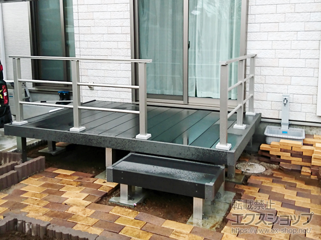 千葉県千葉市ののウッドデッキ リウッドデッキ 200 施工例