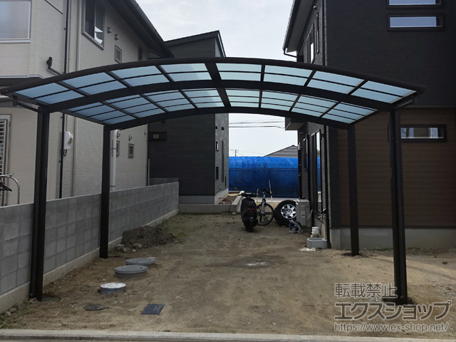 愛媛県伊予市ののカーポート レイナツインポートグラン　積雪〜20cm対応 施工例