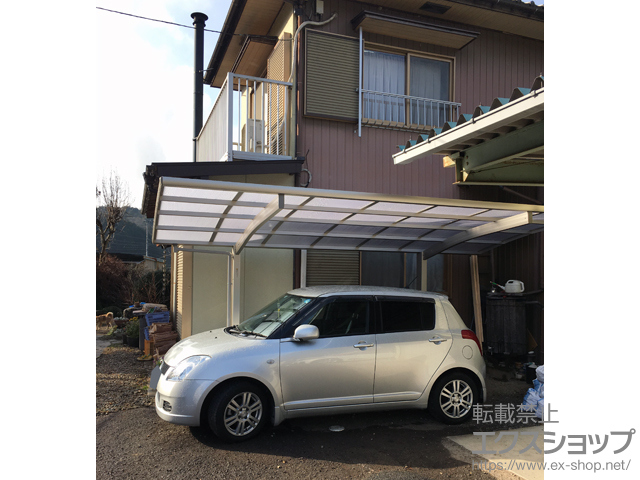 岐阜県関市ののカーポート プレシオスポート 積雪〜20cm対応 施工例