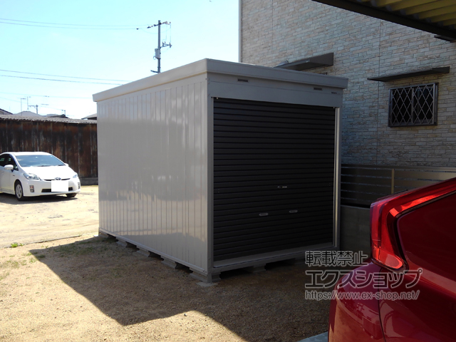 岡山県倉敷市のの倉庫・ガレージ バイク保管庫 一般型 床付タイプ 施工例