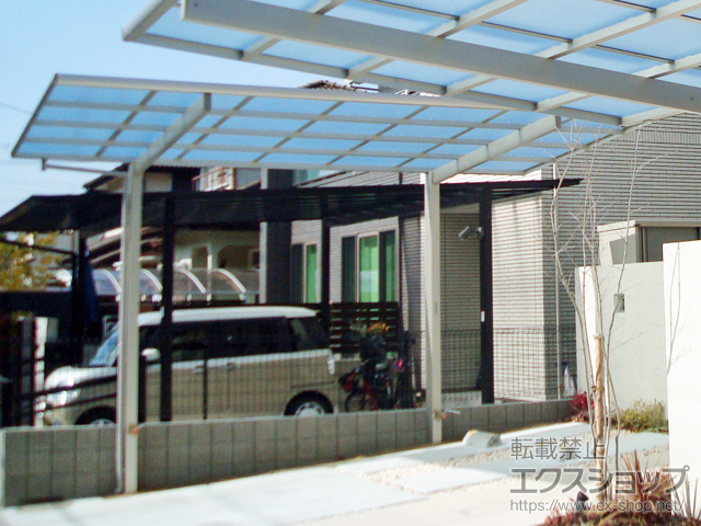 大阪府堺市ののカーポート エフルージュグラン　積雪〜20cm対応 施工例