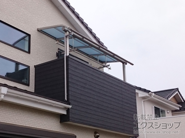 茨城県つくば市ののバルコニー・ベランダ屋根 ヴェクターテラス R型 屋根タイプ 単体 積雪〜20cm対応 施工例