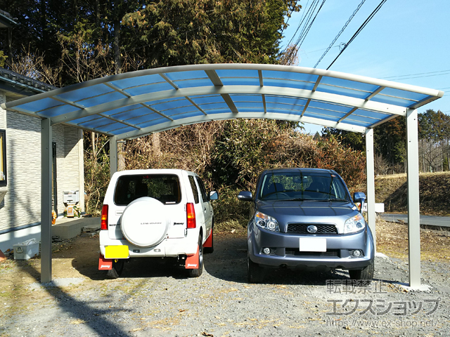 茨城県笠間市ののカーポート レイナツインポートグラン　積雪〜20cm対応 施工例