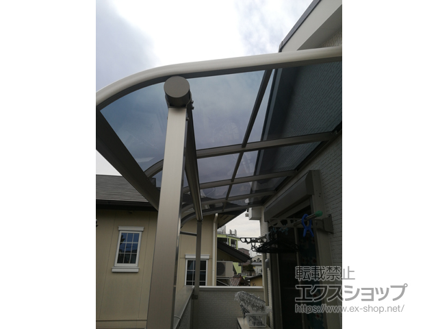 愛知県春日井市ののバルコニー・ベランダ屋根 プレシオステラス R型 屋根タイプ 単体 積雪〜20cm対応 施工例