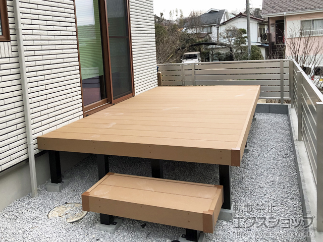 東京都稲城市ののウッドデッキ リウッドデッキ 200 施工例