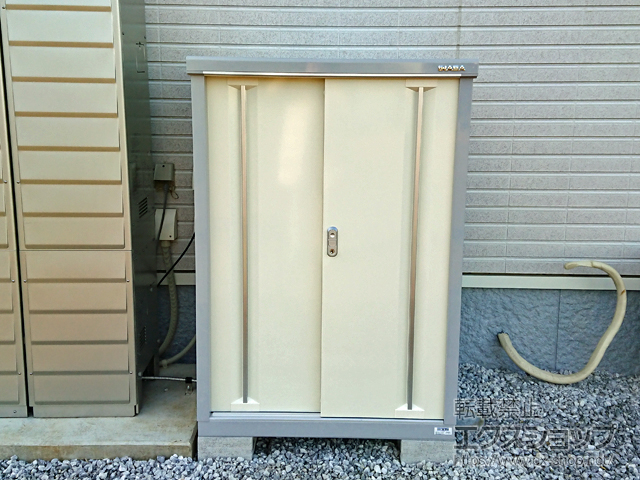 東京都八王子市のの物置・屋外倉庫 シンプリー 一般型 900×755×1303（MJX-097C） MJX-097C-FW 施工例