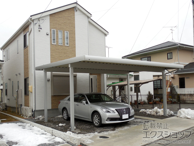 ハイクオリティ カーポート 2台 積雪50cm対応 積雪 54-56 標準柱 熱線遮断ポリカーボネート屋根 シンプルカーポート 