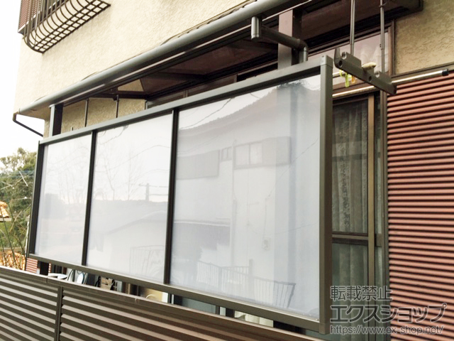 神奈川県横浜市ののテラス屋根 スピーネ R型 テラスタイプ 単体 積雪〜20cm対応 施工例