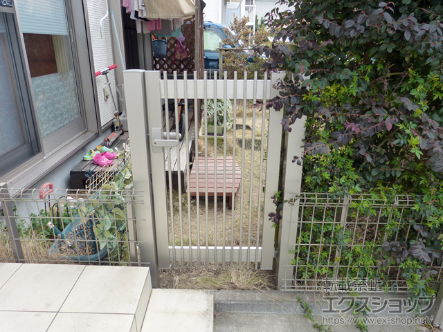 東京都町田市ののフェンス・柵 ハイグリッドフェンスN8型 フリーポールタイプ 施工例