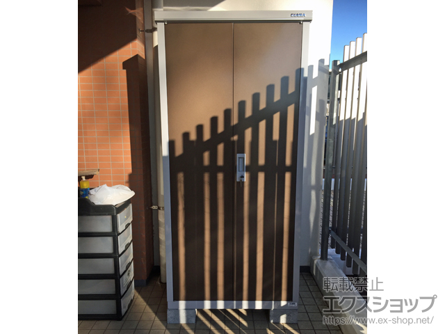 神奈川県横浜市のの物置・屋外倉庫 アイビーストッカー 900×755×1903（BJX-097E） BJX-097E-TB 施工例